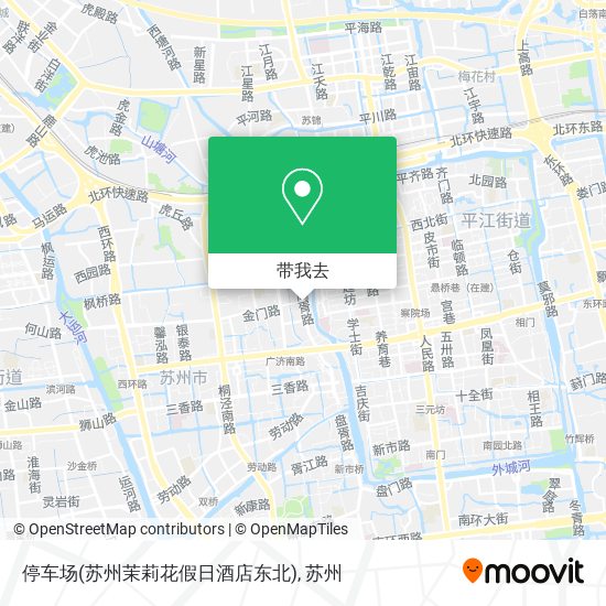 停车场(苏州茉莉花假日酒店东北)地图