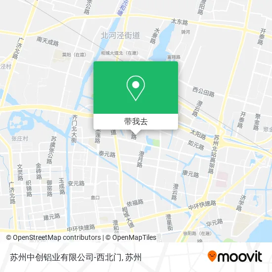 苏州中创铝业有限公司-西北门地图