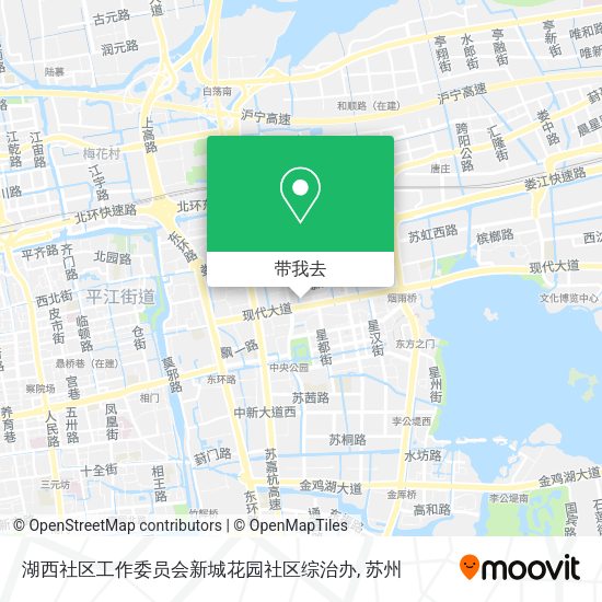 湖西社区工作委员会新城花园社区综治办地图