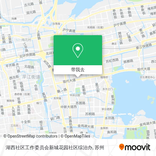湖西社区工作委员会新城花园社区综治办地图
