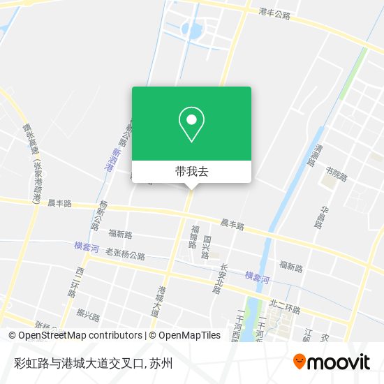 彩虹路与港城大道交叉口地图