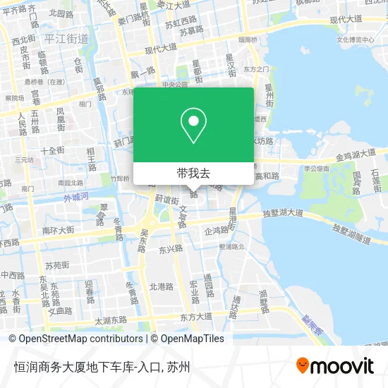 恒润商务大厦地下车库-入口地图