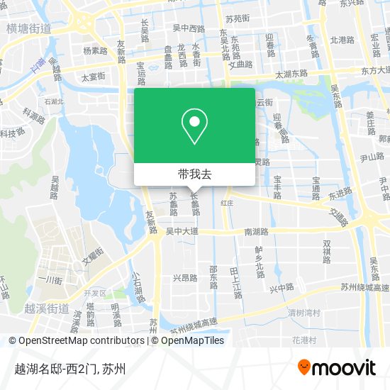 越湖名邸-西2门地图