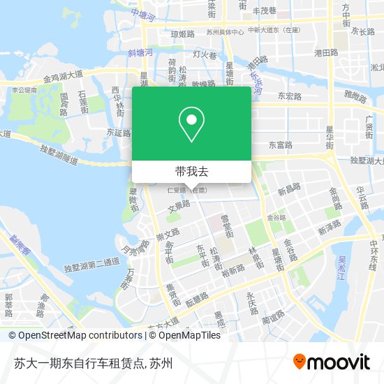 苏大一期东自行车租赁点地图