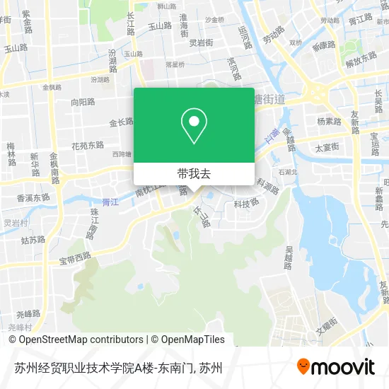 苏州经贸职业技术学院A楼-东南门地图