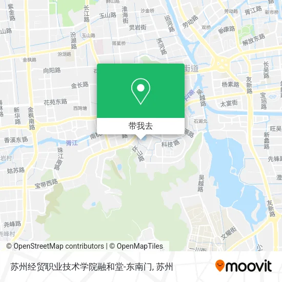 苏州经贸职业技术学院融和堂-东南门地图