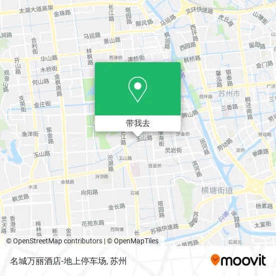 名城万丽酒店-地上停车场地图