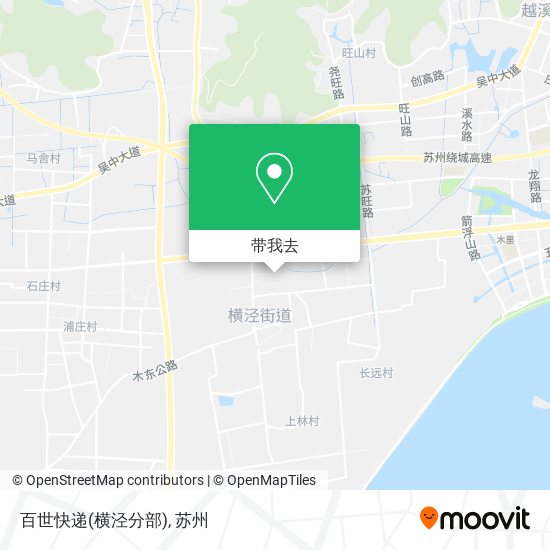 百世快递(横泾分部)地图