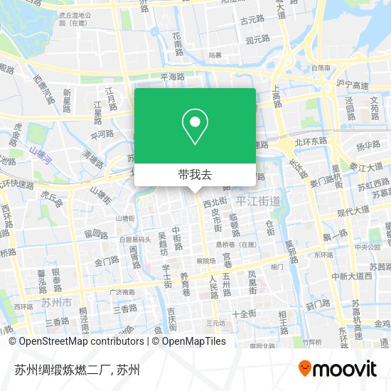苏州绸缎炼燃二厂地图