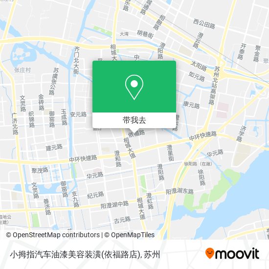 小拇指汽车油漆美容装潢(依福路店)地图