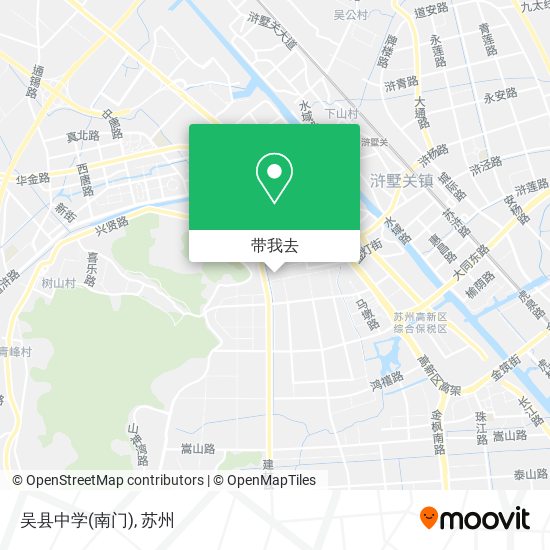 吴县中学(南门)地图