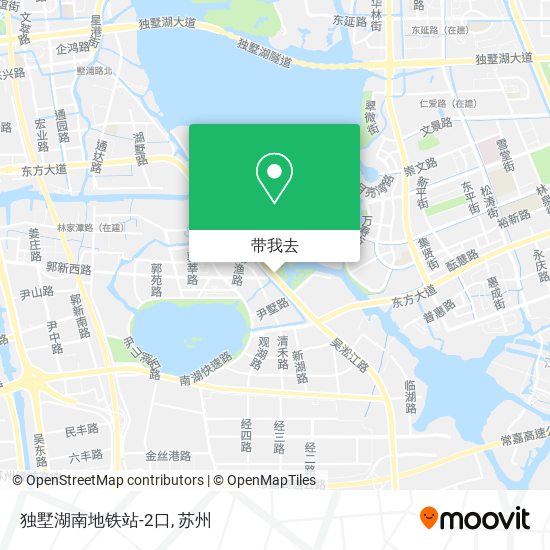 独墅湖南地铁站-2口地图