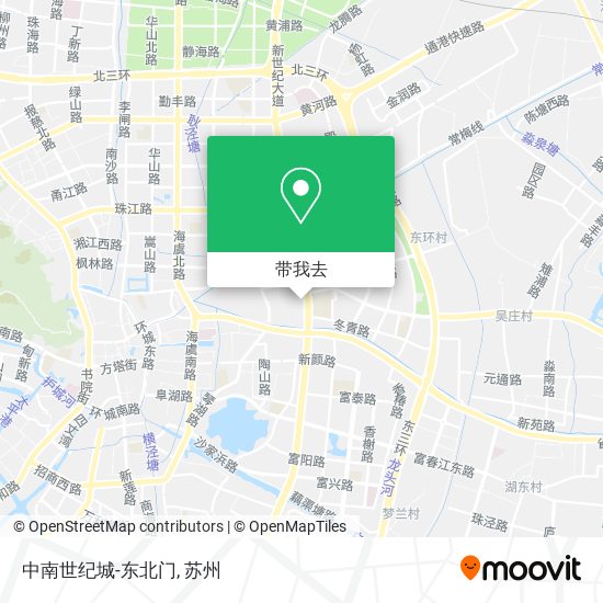中南世纪城-东北门地图