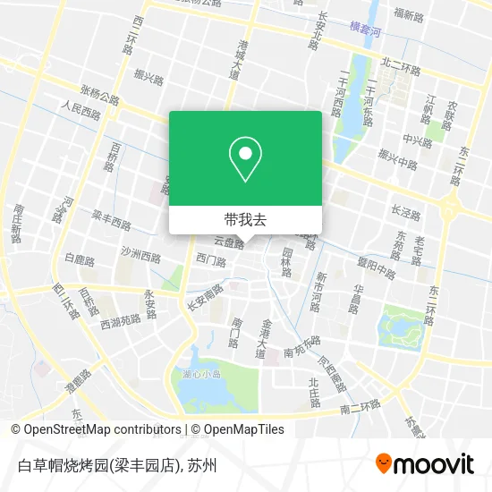 白草帽烧烤园(梁丰园店)地图