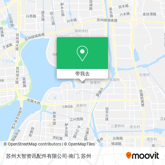 苏州大智资讯配件有限公司-南门地图