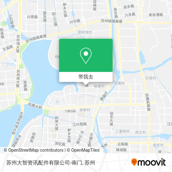 苏州大智资讯配件有限公司-南门地图