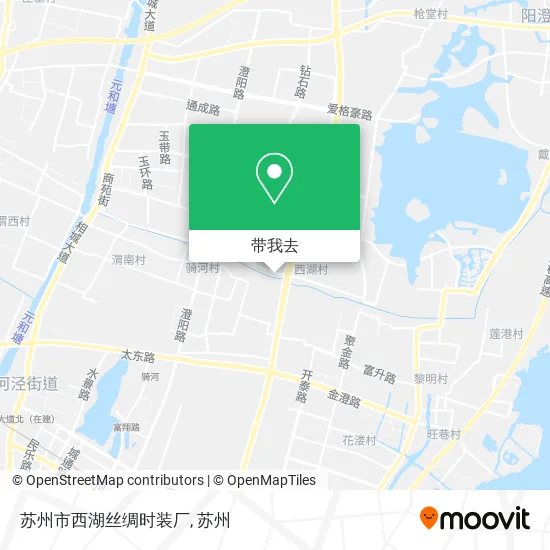 苏州市西湖丝绸时装厂地图