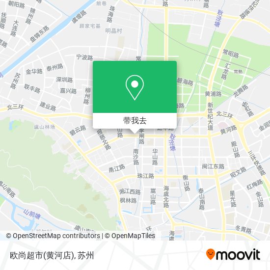 欧尚超市(黄河店)地图