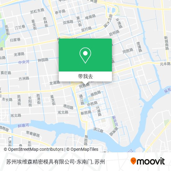 苏州埃维森精密模具有限公司-东南门地图