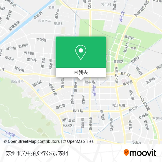 苏州市吴中拍卖行公司地图