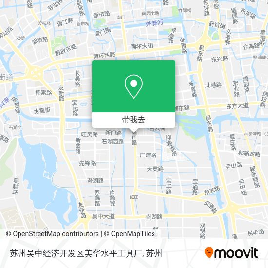 苏州吴中经济开发区美华水平工具厂地图