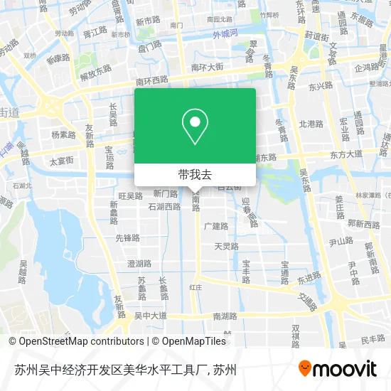 苏州吴中经济开发区美华水平工具厂地图