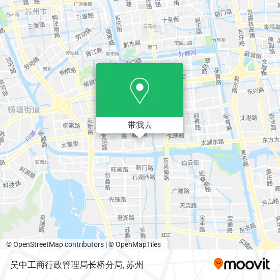 吴中工商行政管理局长桥分局地图