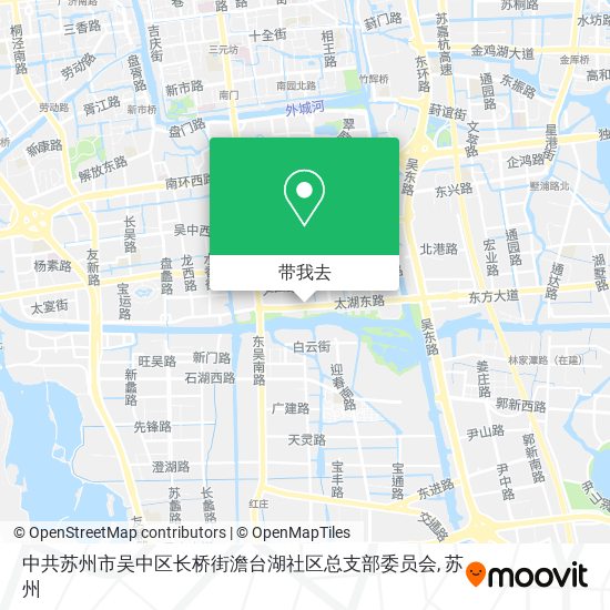 中共苏州市吴中区长桥街澹台湖社区总支部委员会地图