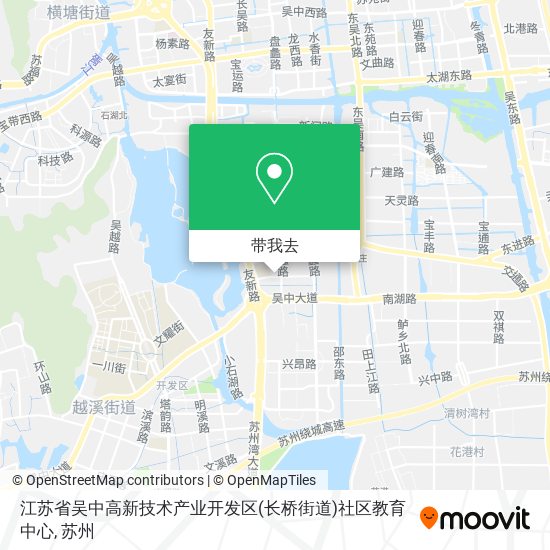 江苏省吴中高新技术产业开发区(长桥街道)社区教育中心地图
