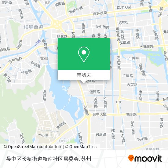 吴中区长桥街道新南社区居委会地图