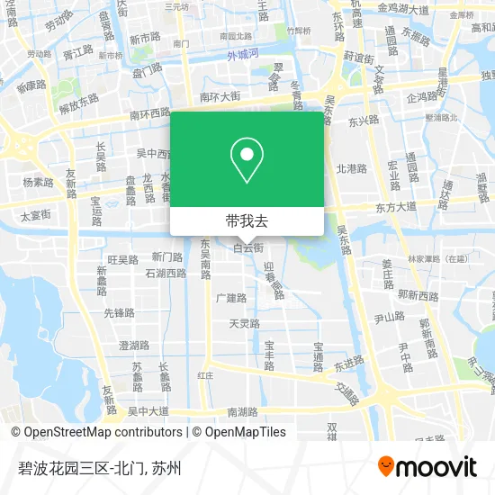 碧波花园三区-北门地图