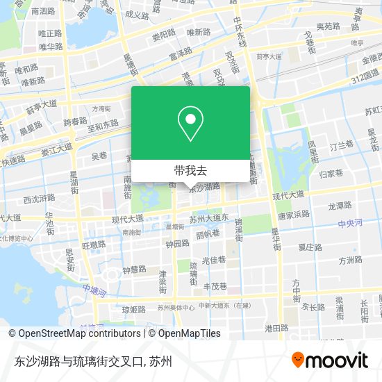 东沙湖路与琉璃街交叉口地图