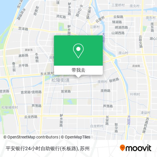 平安银行24小时自助银行(长板路)地图