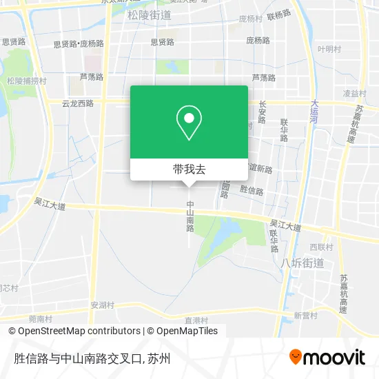 胜信路与中山南路交叉口地图