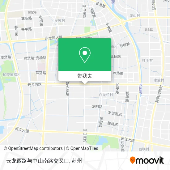 云龙西路与中山南路交叉口地图