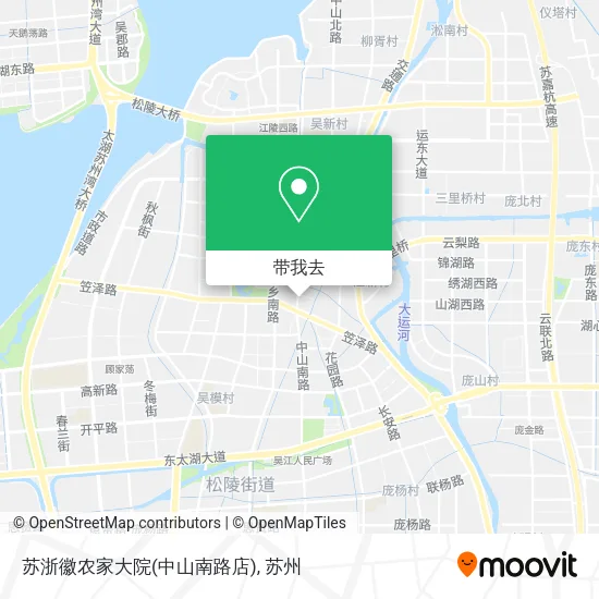 苏浙徽农家大院(中山南路店)地图