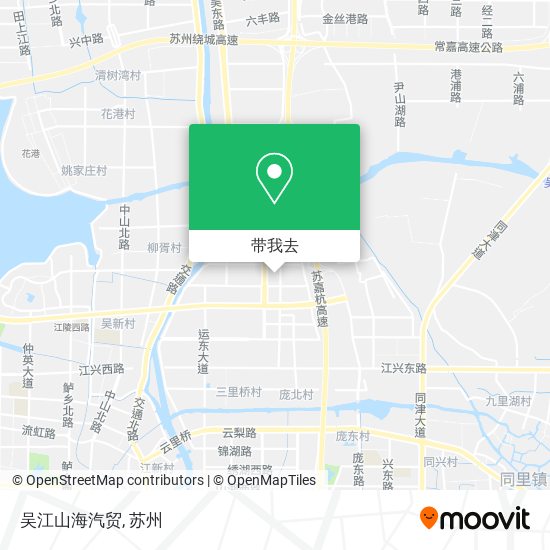 吴江山海汽贸地图