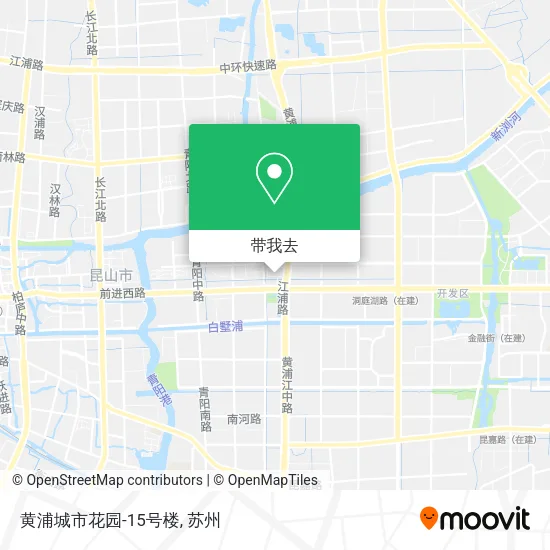 黄浦城市花园-15号楼地图