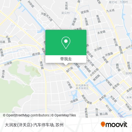 大润发(浒关店)-汽车停车场地图