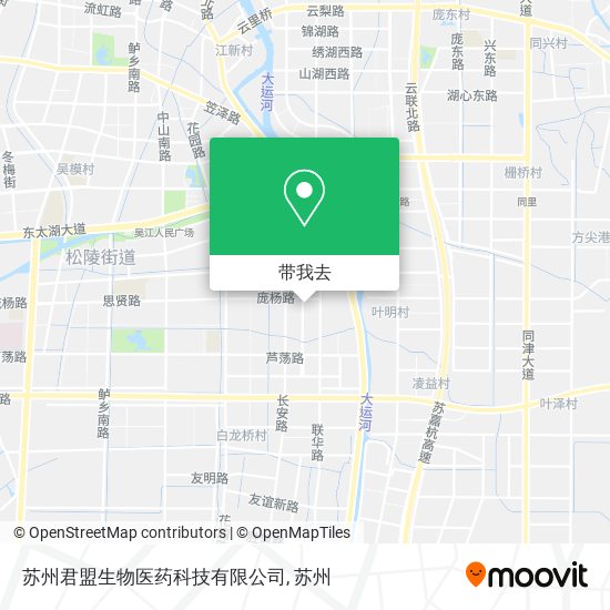 苏州君盟生物医药科技有限公司地图