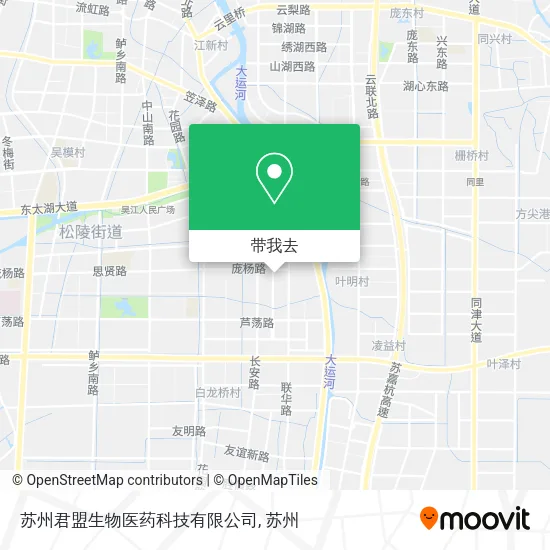 苏州君盟生物医药科技有限公司地图