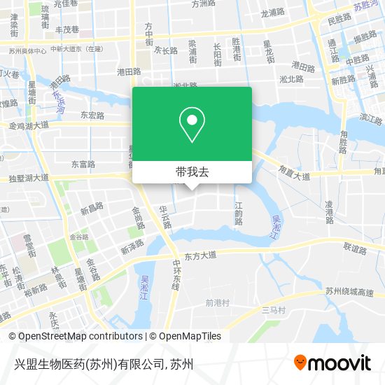 兴盟生物医药(苏州)有限公司地图