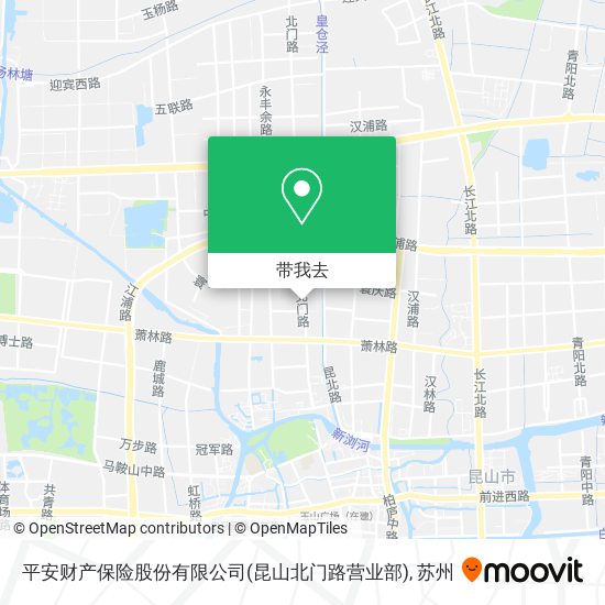 平安财产保险股份有限公司(昆山北门路营业部)地图