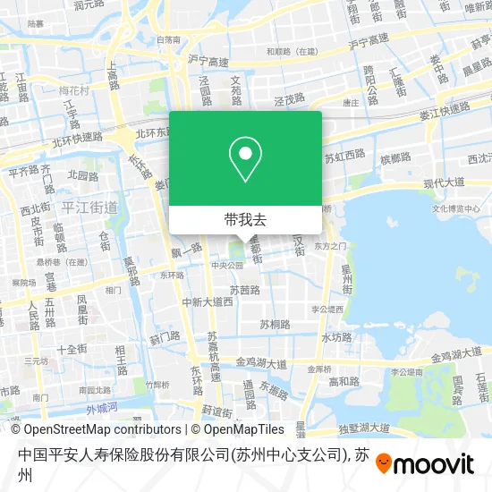 中国平安人寿保险股份有限公司(苏州中心支公司)地图