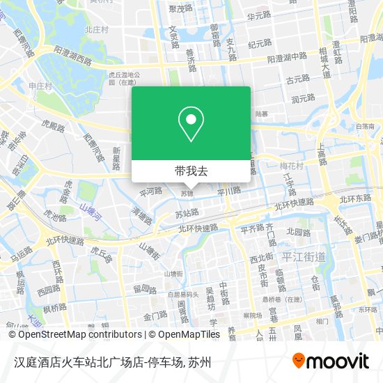 汉庭酒店火车站北广场店-停车场地图