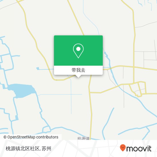 桃源镇北区社区地图