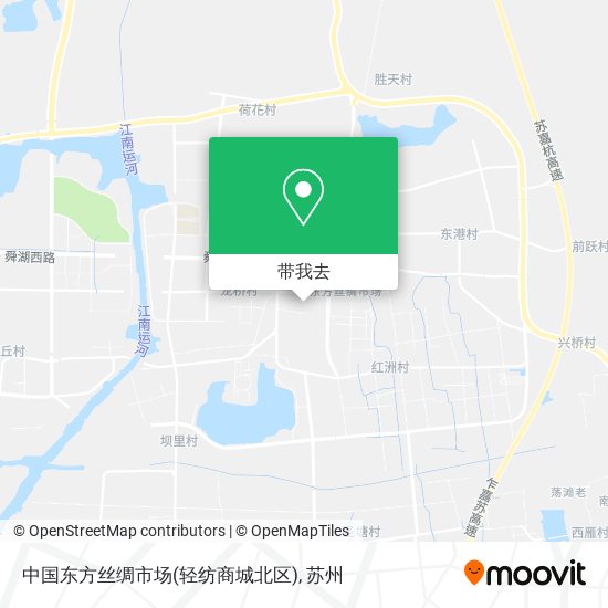 中国东方丝绸市场(轻纺商城北区)地图