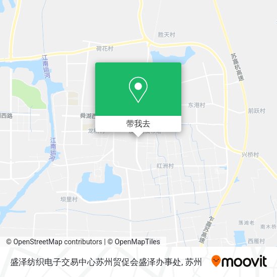 盛泽纺织电子交易中心苏州贸促会盛泽办事处地图