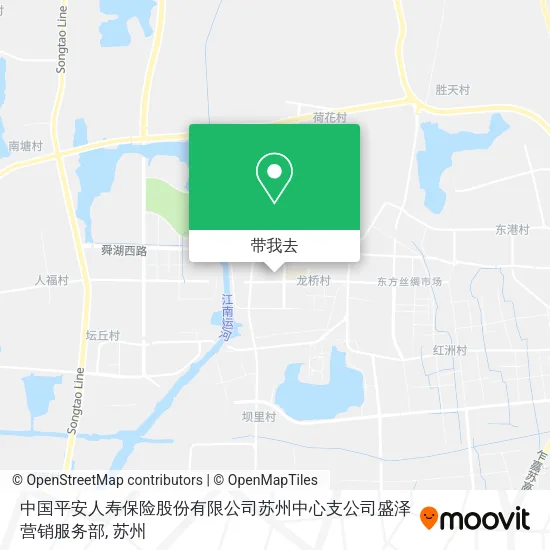 中国平安人寿保险股份有限公司苏州中心支公司盛泽营销服务部地图