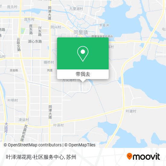 叶泽湖花苑-社区服务中心地图